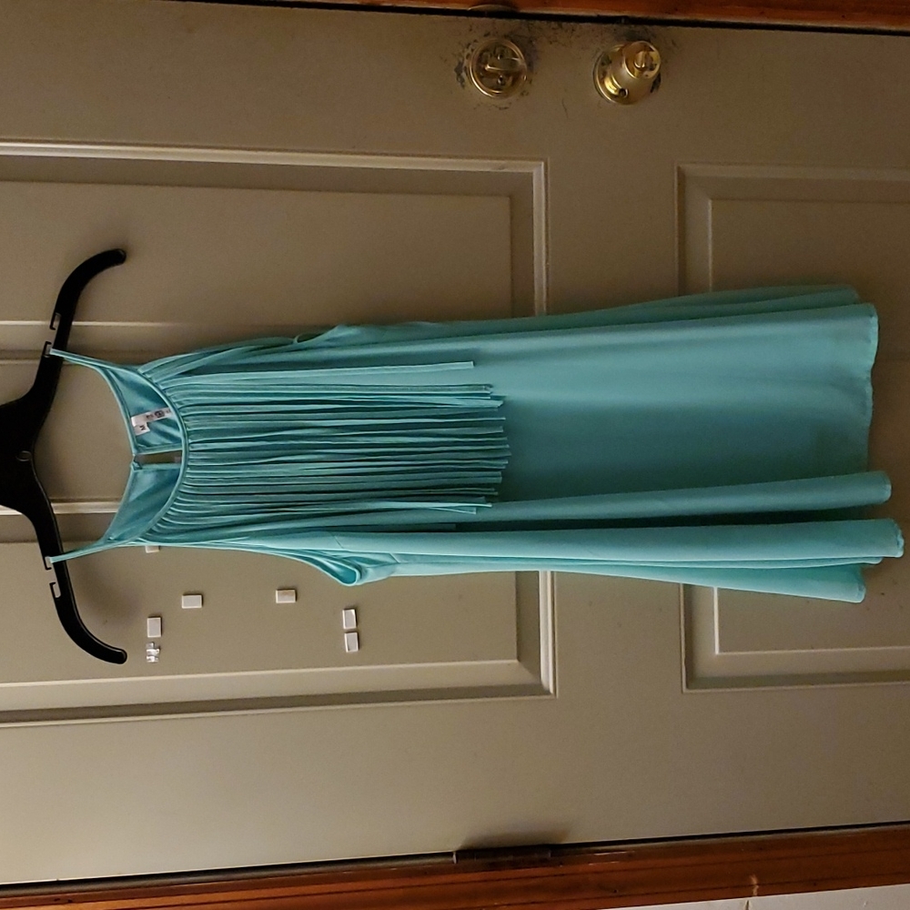 Fringe Short Blue Dress